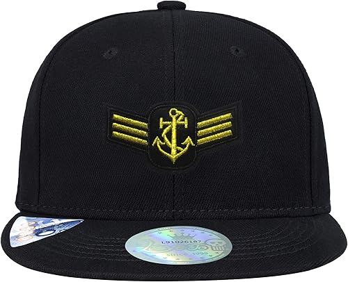 Miniatura 2 de Love To Mujeres Hombres Hiphop Sombreros Navy Bordado Negro Flat Bill Snapback Gorras De Béisbol, marino
