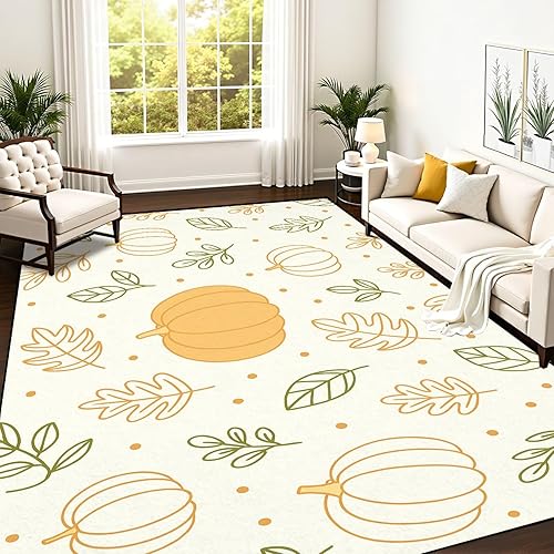 Vista 19 de Funny Halloween Seamless Trendy Groovy Retro 70s Style Y2k Collection Area Rug Outdoor Patio Rug Play Mat Modern Floor Carpet Non-Slip Home Decor
