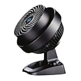 530 Compact Whole Room Air Circulator, High Velocity Floor Fan with 3 Speeds for Cooling Airflow, Signature Vortex Action, Manual Control, Adjustable Tilt, Powerful Airflow, Black