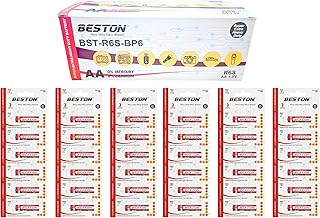 بطاريات قلم كربون زنك شديدة التحمل للغاية من بيستون R6S AA BP6 (6 بطاقات)