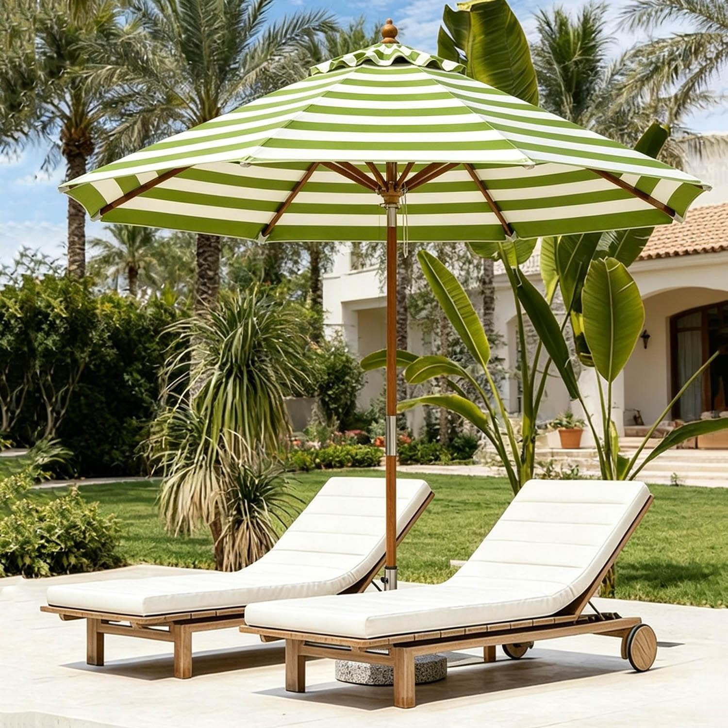 Parasol ogrodowy 210/270 cm, parasol ogrodowy do ogrodu przy basenie
