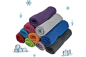 10 Pack Microfiber Cooling Towels - The Ultimate Cooling Solution for Your Active Lifestyle