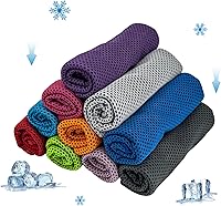 AWOWZ Cooling Towel - Instant Chill Microfiber Ice Towel for Gym, Yoga, Running, Sports, Golf & Workouts - Stays Cool 3 Hours