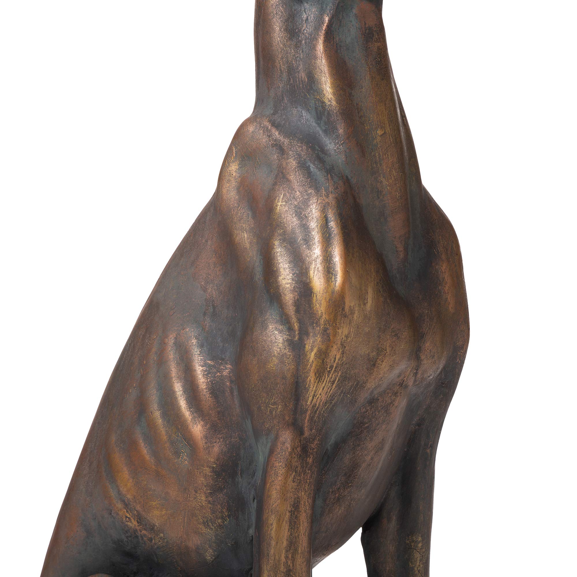 Amazon.com : Glitzhome GH20381 Sitting Greyhound Dog Statue