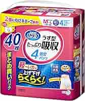 Amazon | リリーフパンツ うす型 たっぷり吸収 4回分 M~L40枚