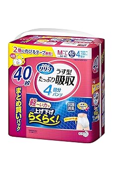 Amazon | リリーフパンツ うす型 たっぷり吸収 4回分 M~L40枚