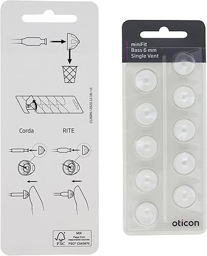 Miniatura 4 de Oticon - Domos originales para audífonos MiniFit de 0.236 in (0.24 pulgadas - pequeño), repuesto OEM Dinamarca, accesorios auténticos para un