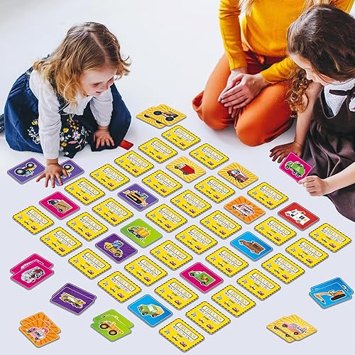 Vista 12 de gisgfim Juego de 50 pares de memoria a juego de memoria de concentración bíblica juegos de tarjetas de memoria para niños Educativo A Fun & Fast