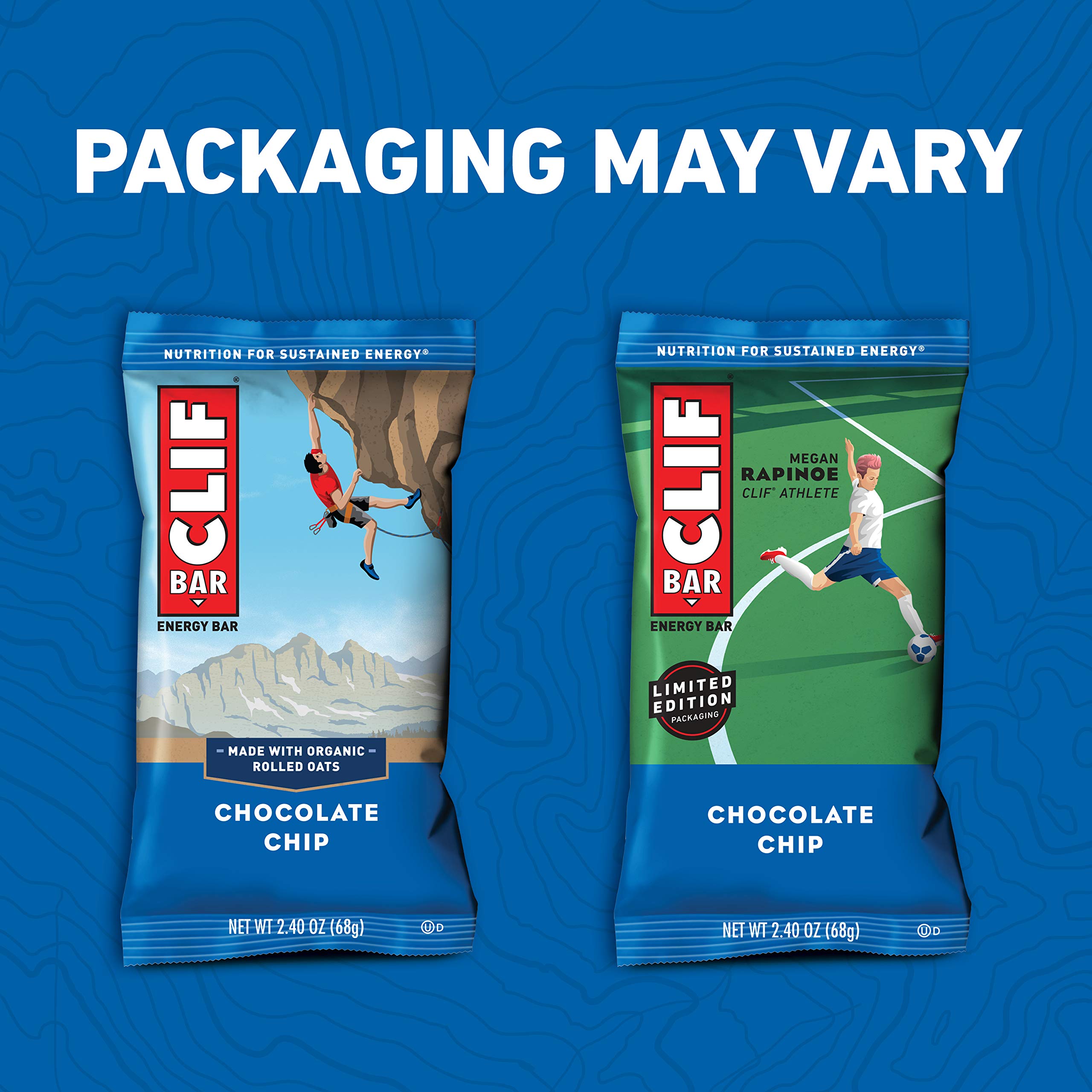 CLIF BARS Energy Bars Chocolate Chip Made with Organic Oats