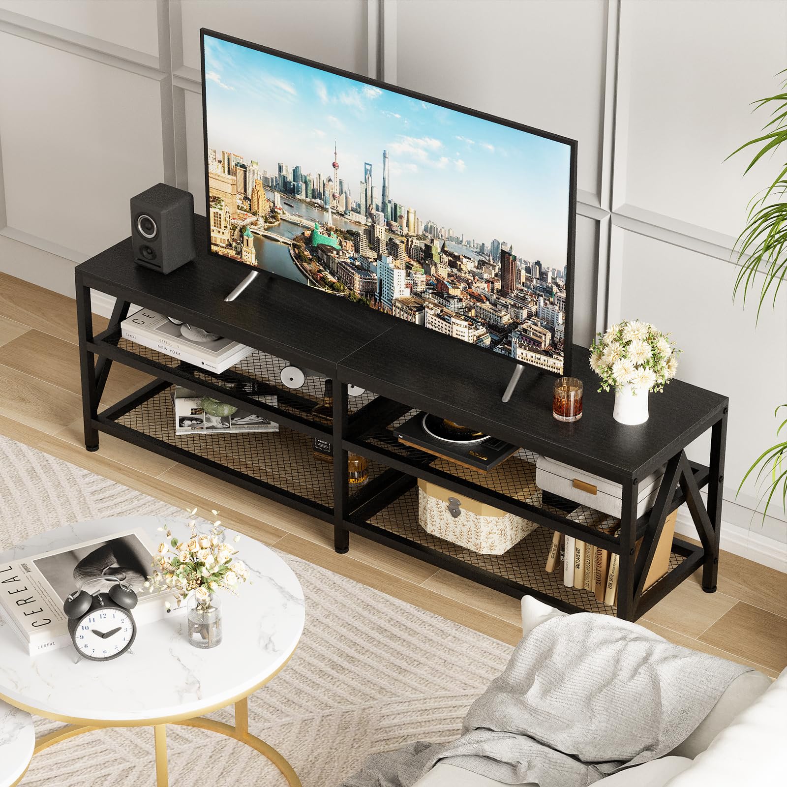 Amazon.com: Katrawu TV Stand for TVs up to 70 Inch, 63