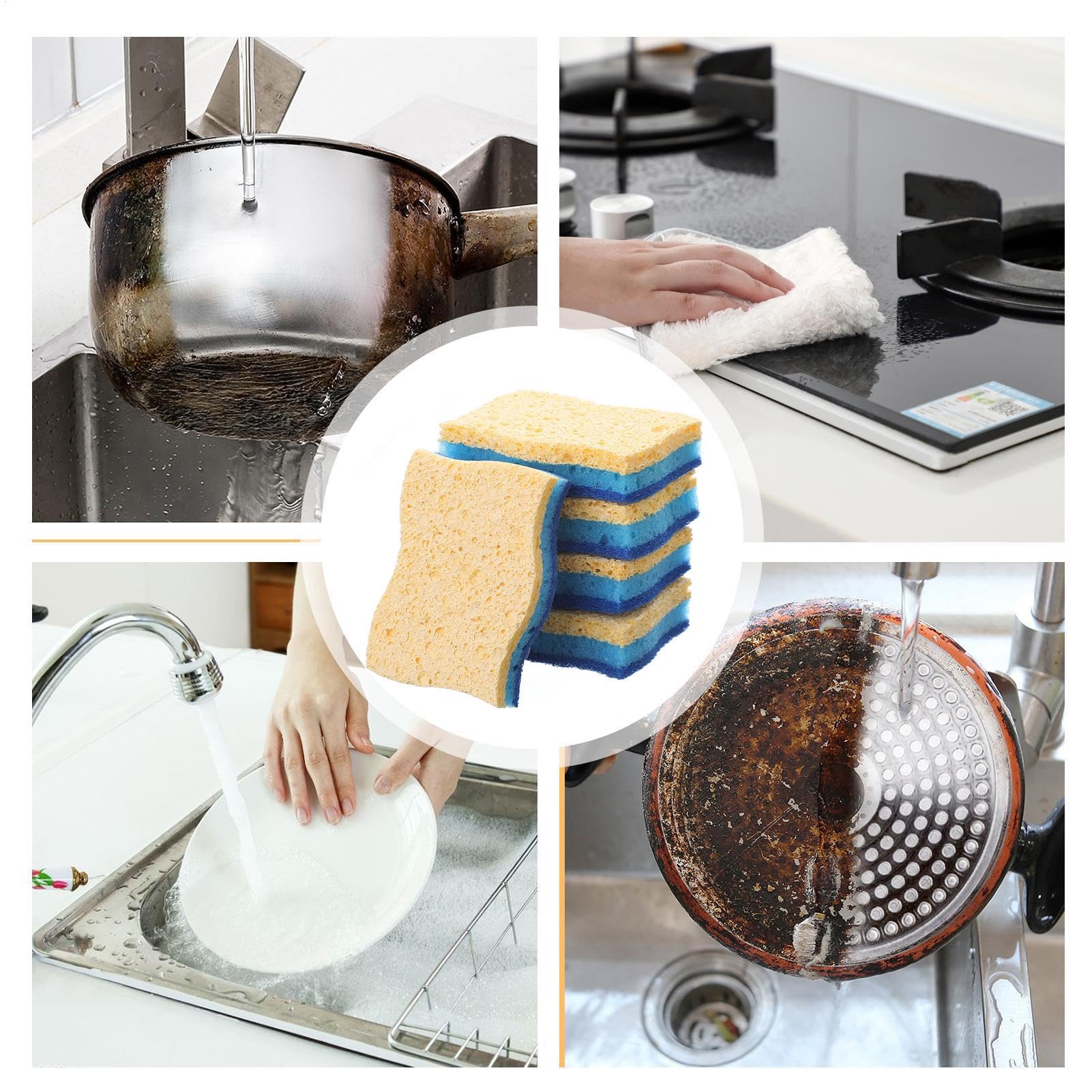 Spugna Lavapiatti Cucina E Stoviglie Tamponi Abrasivi A Doppia Faccia Per | Cucina Spugne E Tamponi Abrasivi Per La Casa, Bar, Hotel, Ristoranti, Centri Commerciali