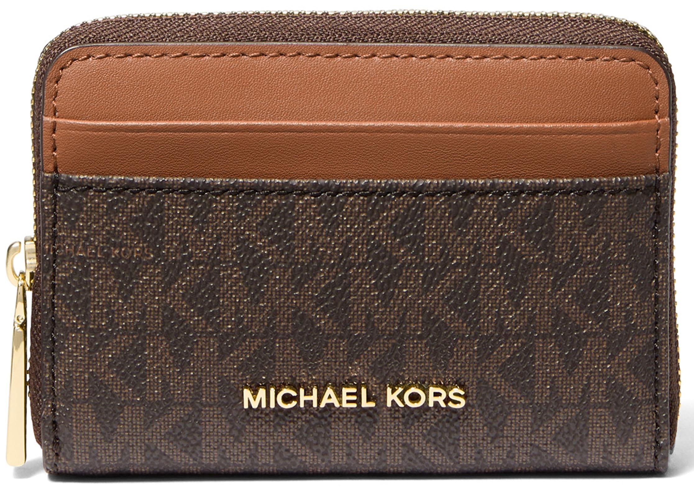 Michael Kors 32T4GJ6Z5B-252 SM ZA COIN CARD CASE Female BRN/ACORN Size One Size