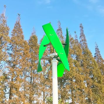 5000W Small Vertical Windmill Turbines Generator,3 Blade with MPPT Controller Portable Energy Generator Wind Power Kit for Home (12V 24V 48V 220V)