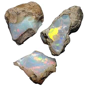 プレシャスオパール 原石 多色　ジュエリー　グレード　エチオピア　鉱物 楽天市場】天然オパール 10石パック プレシャス オパール 遊色