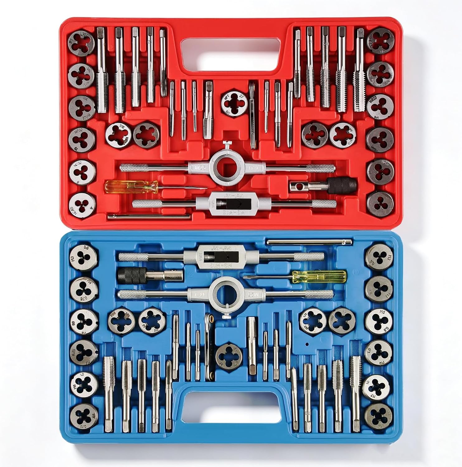 Anfrere 80-Piece Tap and Die Set, SAE and Metric M3-M12
