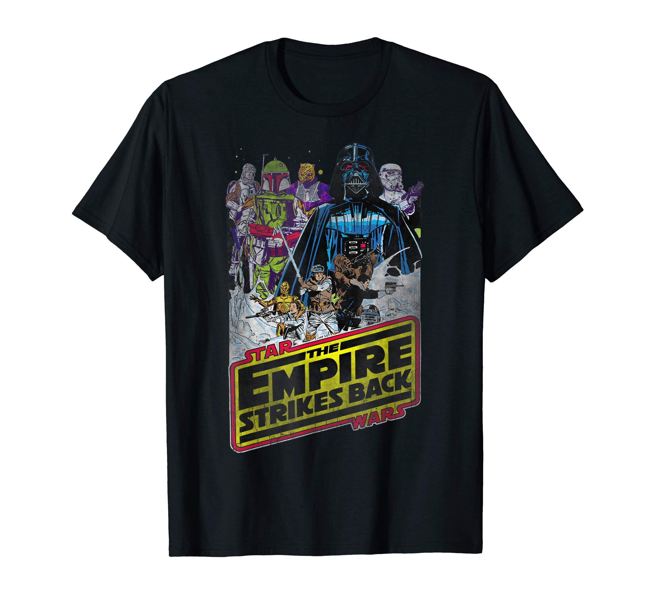 Star WarsDistressed Vintage Empire Strikes Back Poster T-Shirt