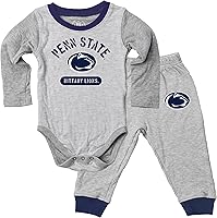 Vista 5 de Wes and Willy Conjunto de body y pantalón de manga larga para bebé College Jie Jie