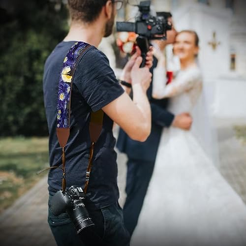 Miniatura 8 de Van Gogh Starry Night - Correa universal para cámara réflex digital, cuello y hombro, para cámara digital DSLR, diseño artístico y genial, el mejor