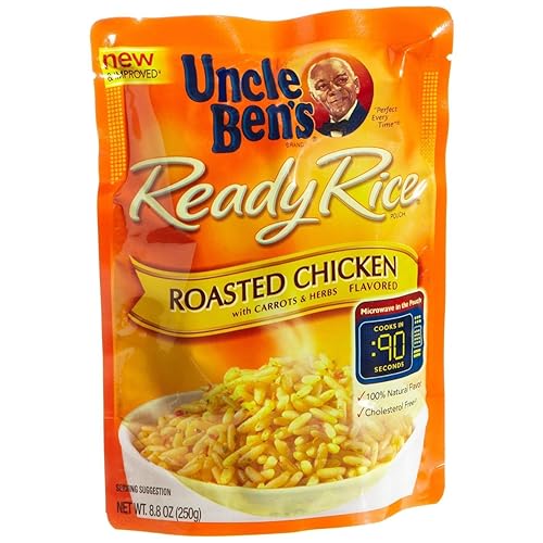 Uncle Ben's, Ready Rice, pollo asado, bolsa de 8.8 onzas (paquete de 6)