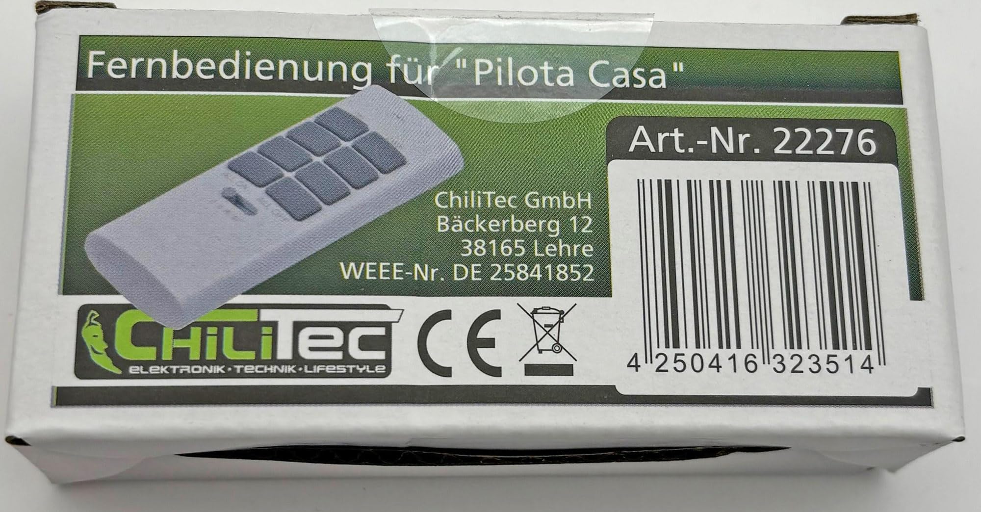 Funk Rolladen- & Jalousie Set mit Fernbedienung PILOTA CASA kabellose Steuerung 230V für elektrische Motoren bis 500Watt - für UP Dosen Ø50x20mm