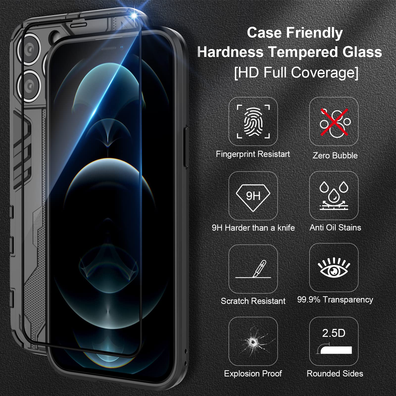 Funda para Xiaomi Redmi Note 15 Pro 5G, Carcasa Antigolpes con Soporte anular metálico, Case Protectora de Grado Militar, Azul — view 832