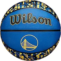 WILSON NBA Team Graffiti Basketball - Golden State Warriors, tamanho 18-75 cm