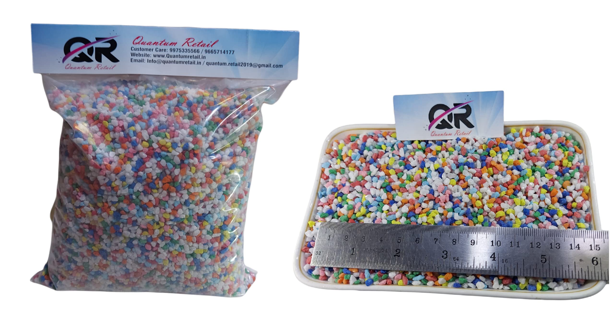 Quantum Retail (900 Grams) Marble Chips for Garden, Aquarium, Indoor Outdoor Decoration Pebbles Stone - (Size:3mm-5mm) (Multi Color Mix) (B09MKV2KWM) Amazon Price History, Amazon Price Tracker