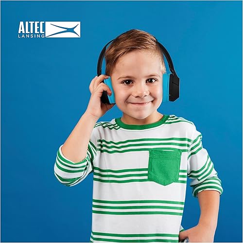 Miniatura 3 de Altec Lansing Auriculares inalámbricos con cancelación de ruido seguros para niños, batería de 15 horas, límite de volumen de 85 dB, diseño