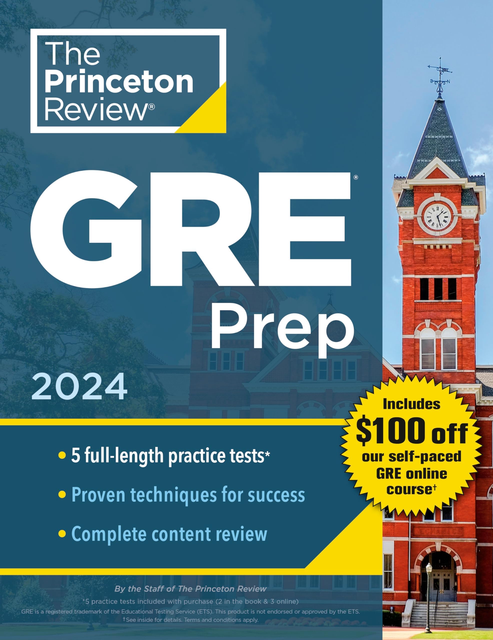 Random House Inc Princeton Review GRE Prep, 2024