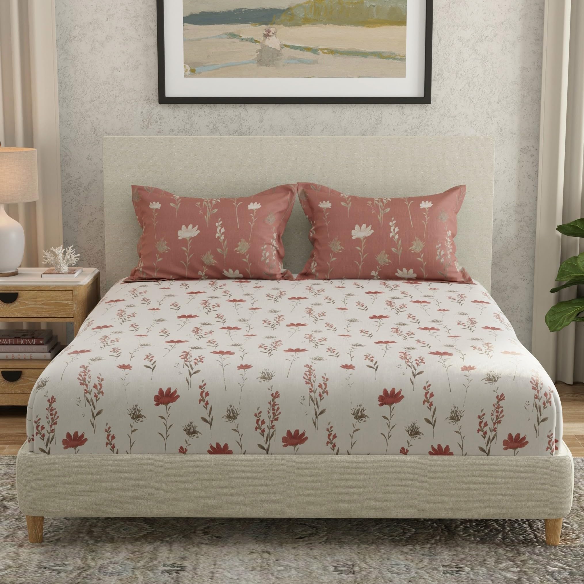 HUESLAND Cotton Bed Sheet Set - King Size -23 HUESLAND Cotton Bed Sheet Set - King Size -23