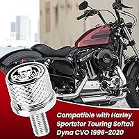 Vista 2 de Tornillo de acero inoxidable moleteado para asiento de guardabarros, rosca de 1/4 pulgadas - 20 para Harley Davidson 1996-2020, esqueleto de dedo