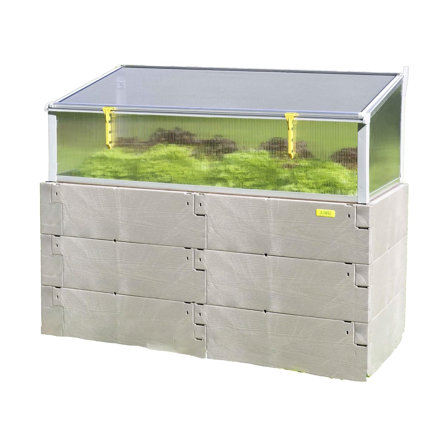 Amazon.co.jp Exaco Juwel Kombi デュアル機能 レイズドベッド&コールドフレーム グレー ツイン DIY