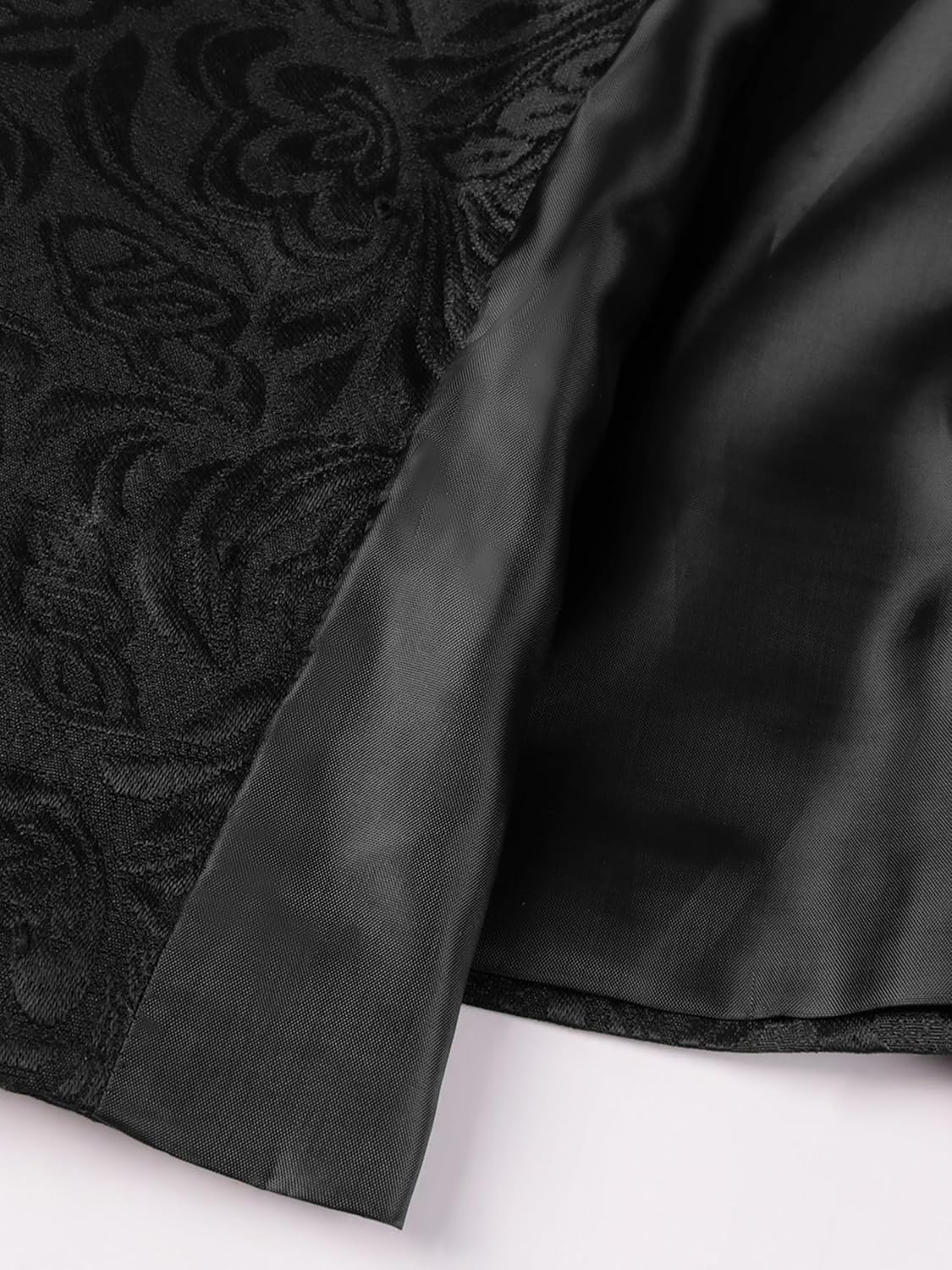 Men Victorian Suit Vest Black Steampunk Vest Waistcoat Double Breasted Jacquard Gothic Renaissance Vest for Men - Image 7