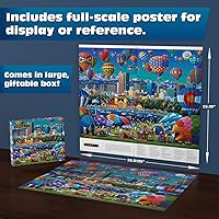 Vista 2 de Buffalo Games - Sapphire Select- Eric Dowdle - Balloon Spectacular - 1000 Piece Jigsaw Puzzle – Challenging & Fun – Blue Core Puzzle Board
