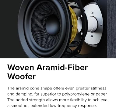 ELAC Debut 3.0 DA43-BK Atmosphere Enabled In-Wall Speakers, Black Ash (Pair), 1-Inch Aluminum Dome Tweeter and 4-Inch Aramid Fiber Woofer, Reflex