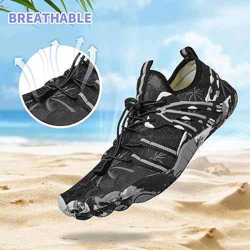 Miniatura 2 de Zapatos de playa y piscina de secado rápido, sin cordones, para mujeres y hombres, para surf, yoga y deportes acuáticos