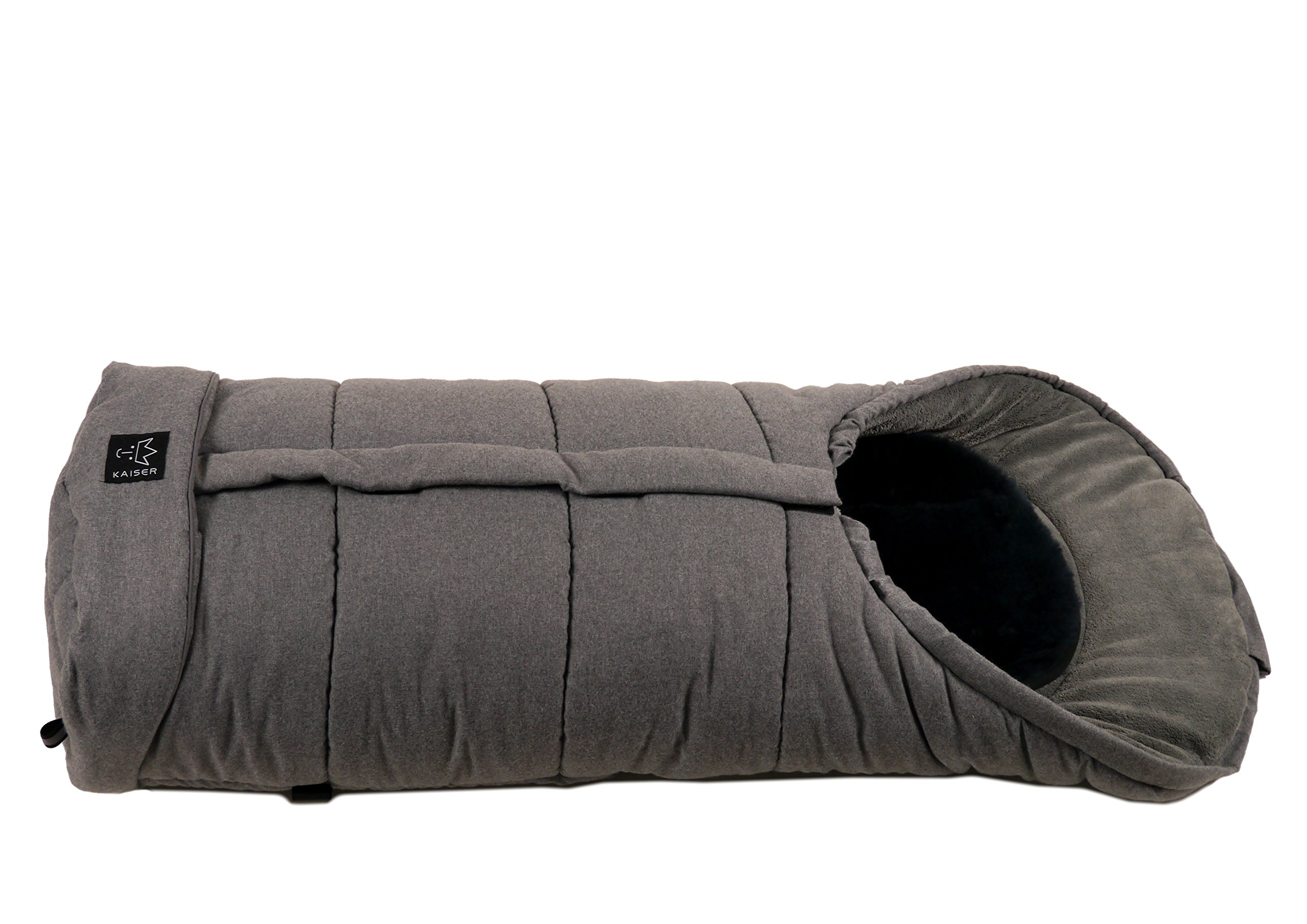 Kaiser Sheepy – Saco de abrigo multifunción, diseño con incrustaciones de cordero (gris melange, 65711324)