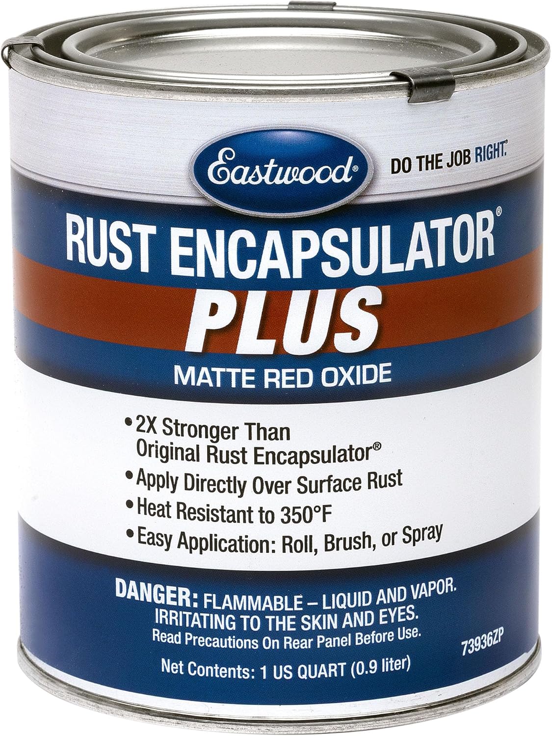 Eastwood Matte White Rust Encapsulator Plus | Long Lasting Durable Finish 1 Coat Maximum Rust Protection | Heat Resistance up to 350 Degrees Fahrenheit | Pint 1 Pack