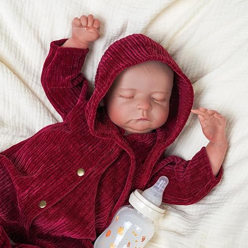 BABESIDE Muñecas realistas de bebé recién nacidas, muñecas dormidas realistas de 22 pulgadas que se ven reales, muñecas de bebé hechas a mano con