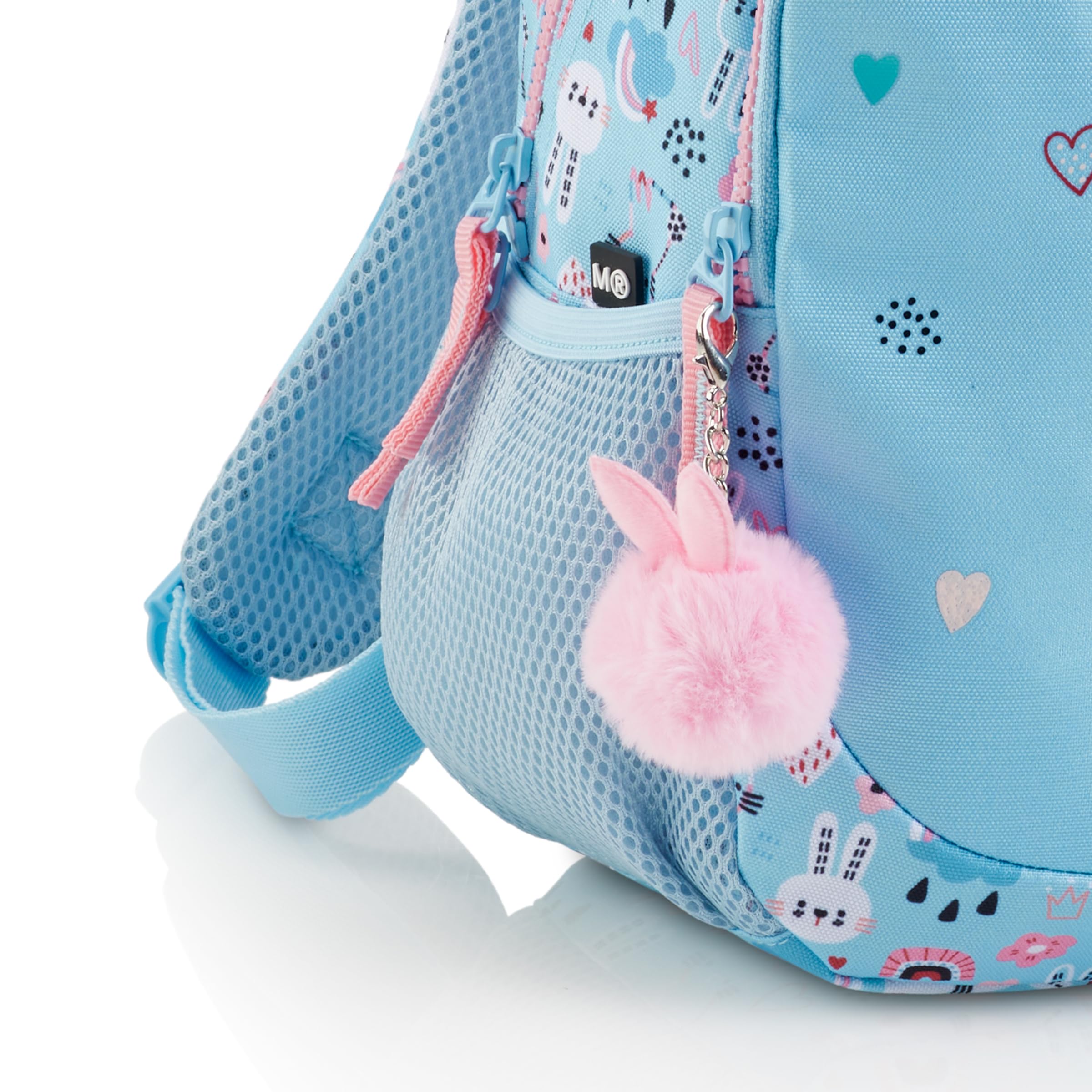 Miquelrius Bunny Bliss podwójny plecak z recyclingiem, unisex, niebieski, średni, Niebieski, M