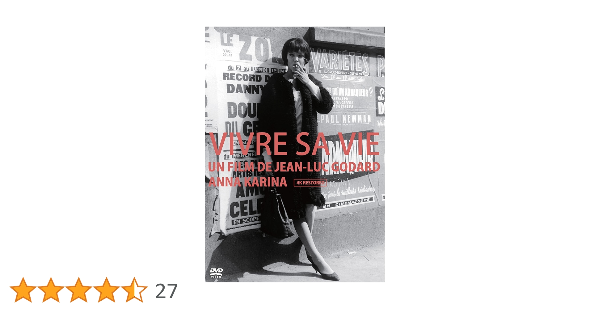 Amazon.co.jp: 女と男のいる舗道 4Kレストア版 [DVD] : ジャン