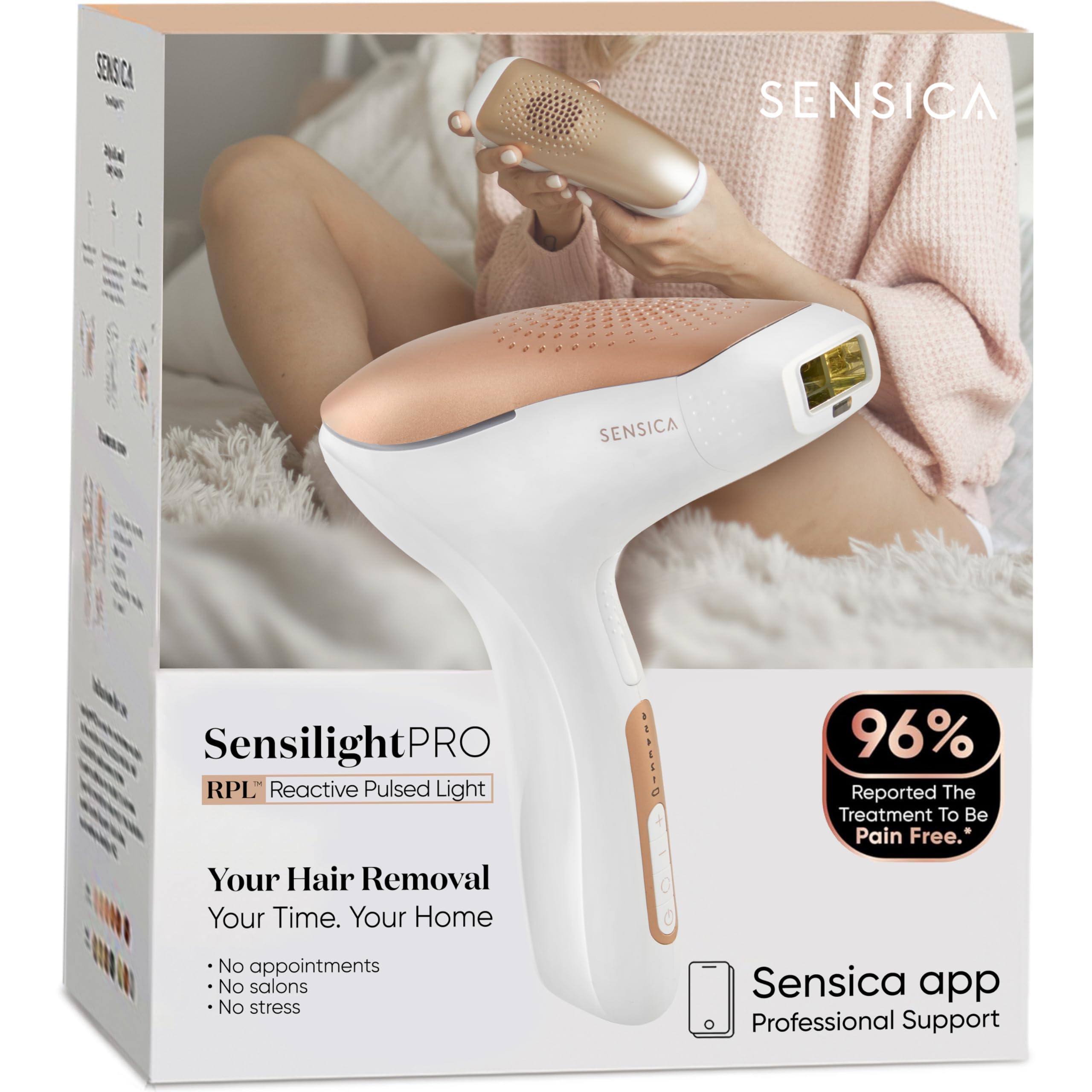 Sensilight PRO IPL Hair Removal Device – Powerful Cordless at-Home Hair Remover for Women & Men, 6 Energy Levels, 2 Treatment Windows, Patented RPL™ Advanced Technology, Full Body & Face