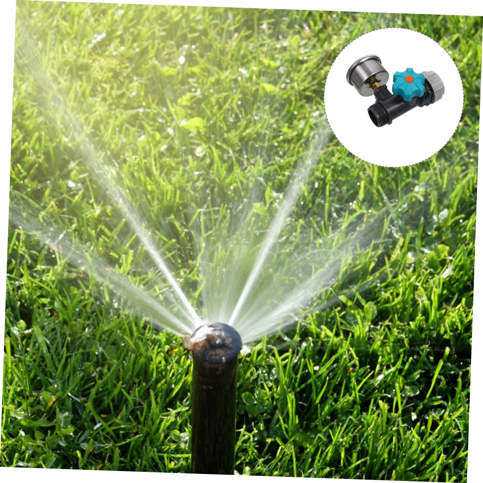 Alipis 2 Pezzi Regolatore Pressione per Giardinaggio Manometro Portatile e Preciso per Irrigazione Perdite Adatto Tutti gli Utenti