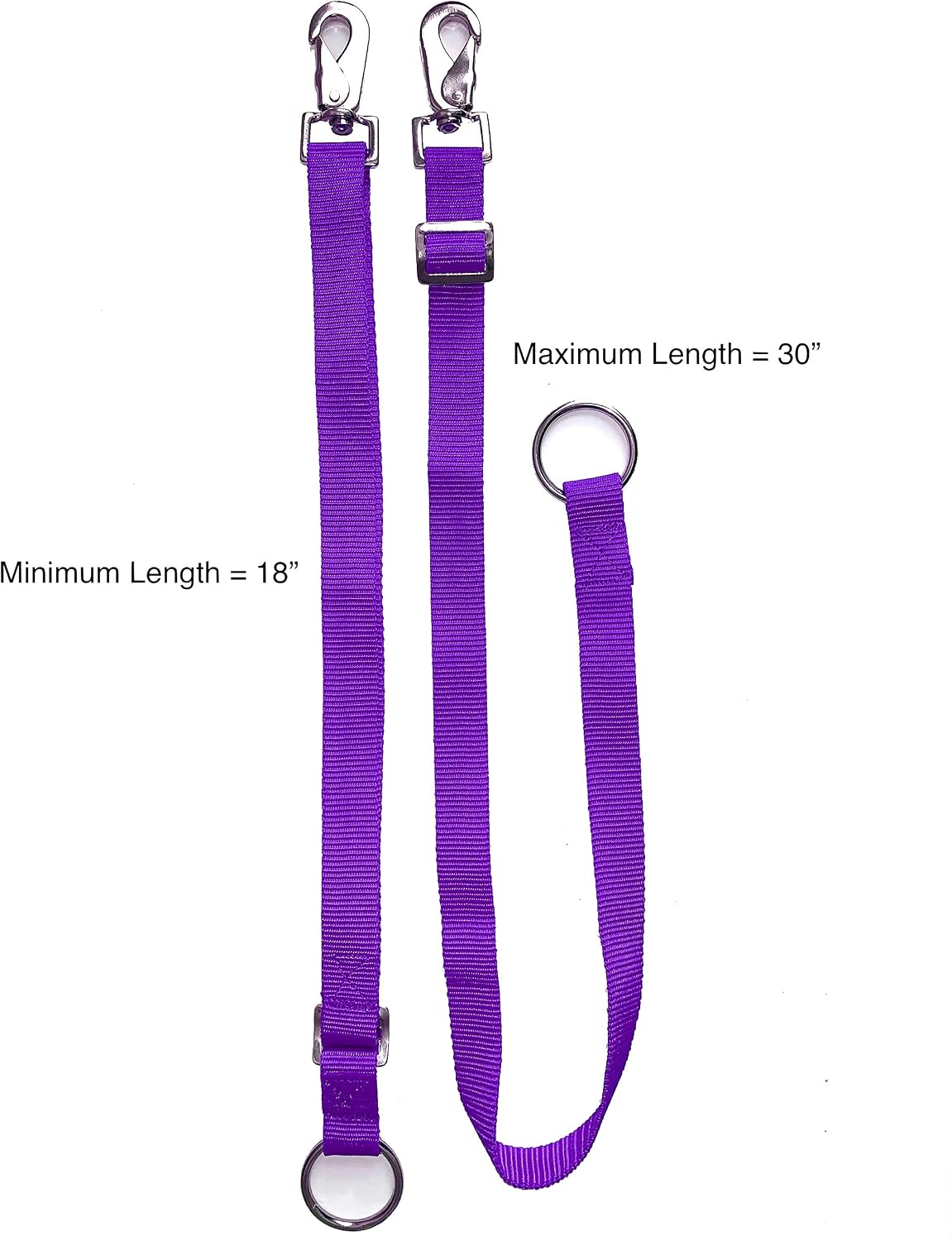 Majestic Ally Pack of 2 Horse Water Bucket Strap Hangers - Adjustable 18” to 30” length – for Indoor or Outdoor Use