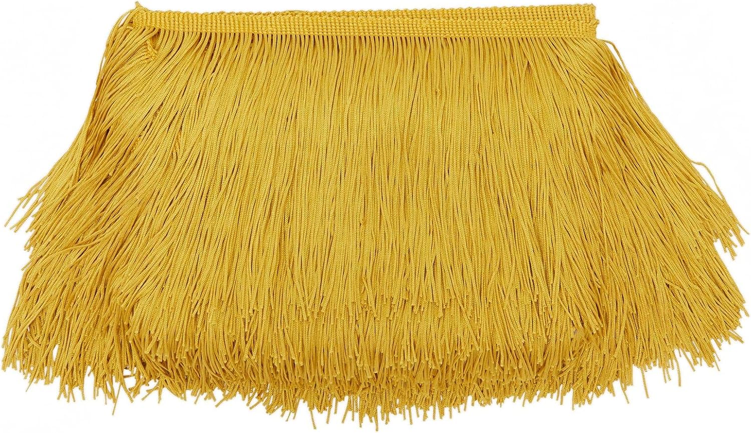 16 Yard Fringe Trim 6" Long Tassel for Sewing, Dress, Crafts, Costumes Decoration (Gold) : Arts, Crafts & Sewing