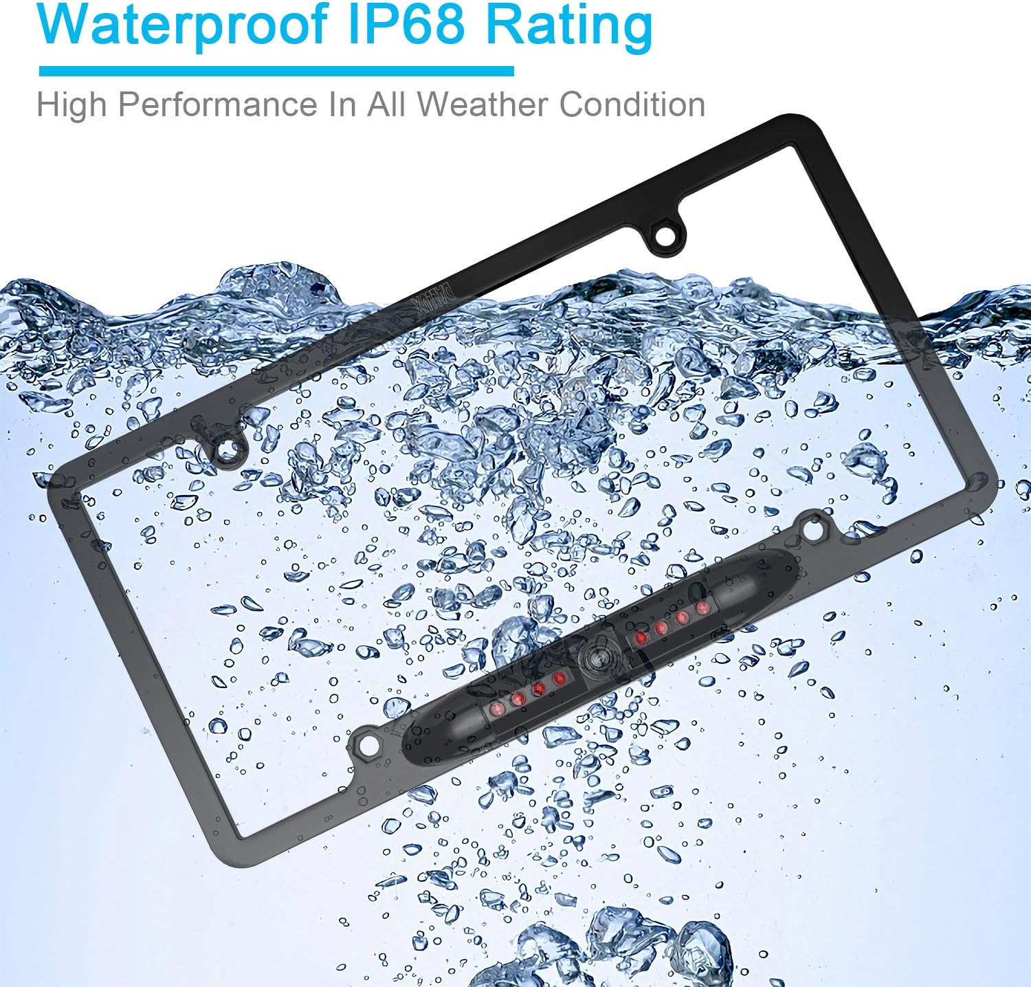 Up To 40% OFF DALLUX Car License Plate Frame Rearview Backup Camera, Reverse Camera with Night Vision HD Waterproof 170 Degree Wide Viewing Angle Reversing Cam System Exclusive Special DALLUX Car License Plate Frame Rearview Backup Camera, Reverse Camera with Night Vision HD Waterproof 170 Degree Wide Viewing Angle Reversing Cam System