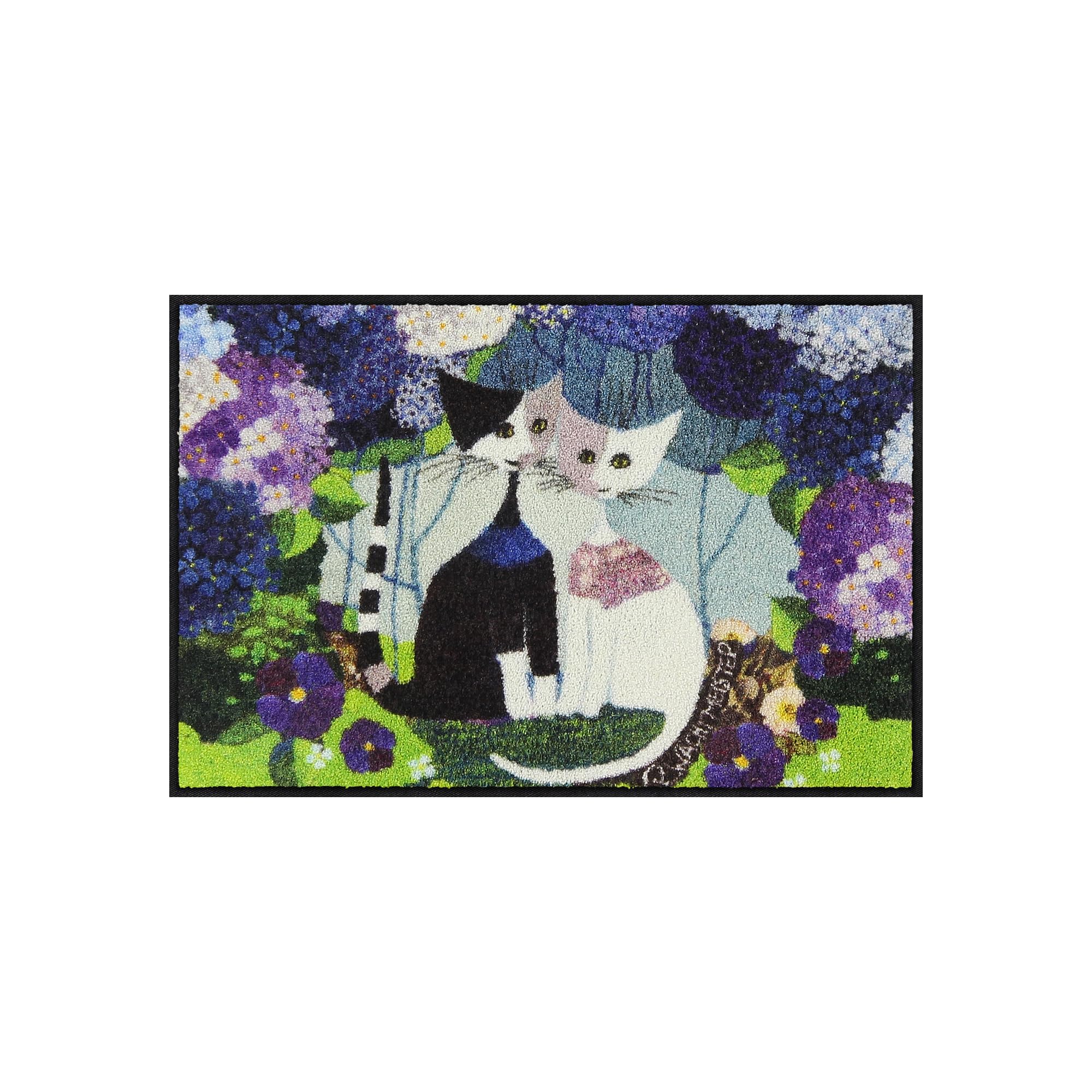 Paillasson Salonloewe Rosina Wachtmeister motif mariage lavable 50x75 cm