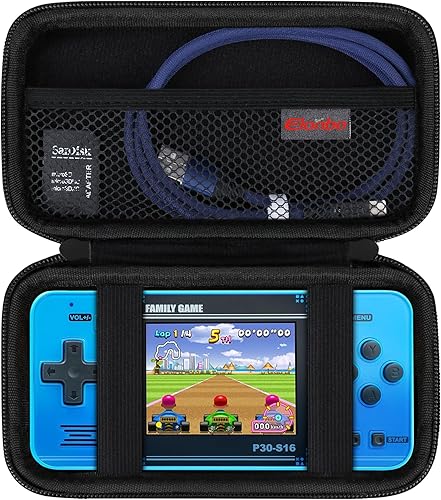 Elonbo Funda de transporte compatible con WELLSTG juego de mano para niños, 220 videojuegos retro precargados, bolsa de almacenamiento portátil para