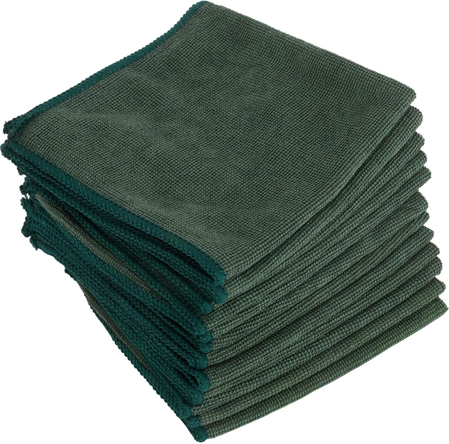 Speedway Motors Premium Microfiber Towel, 12 Inch X 12 Inch, Dark Green, 12/ Pack