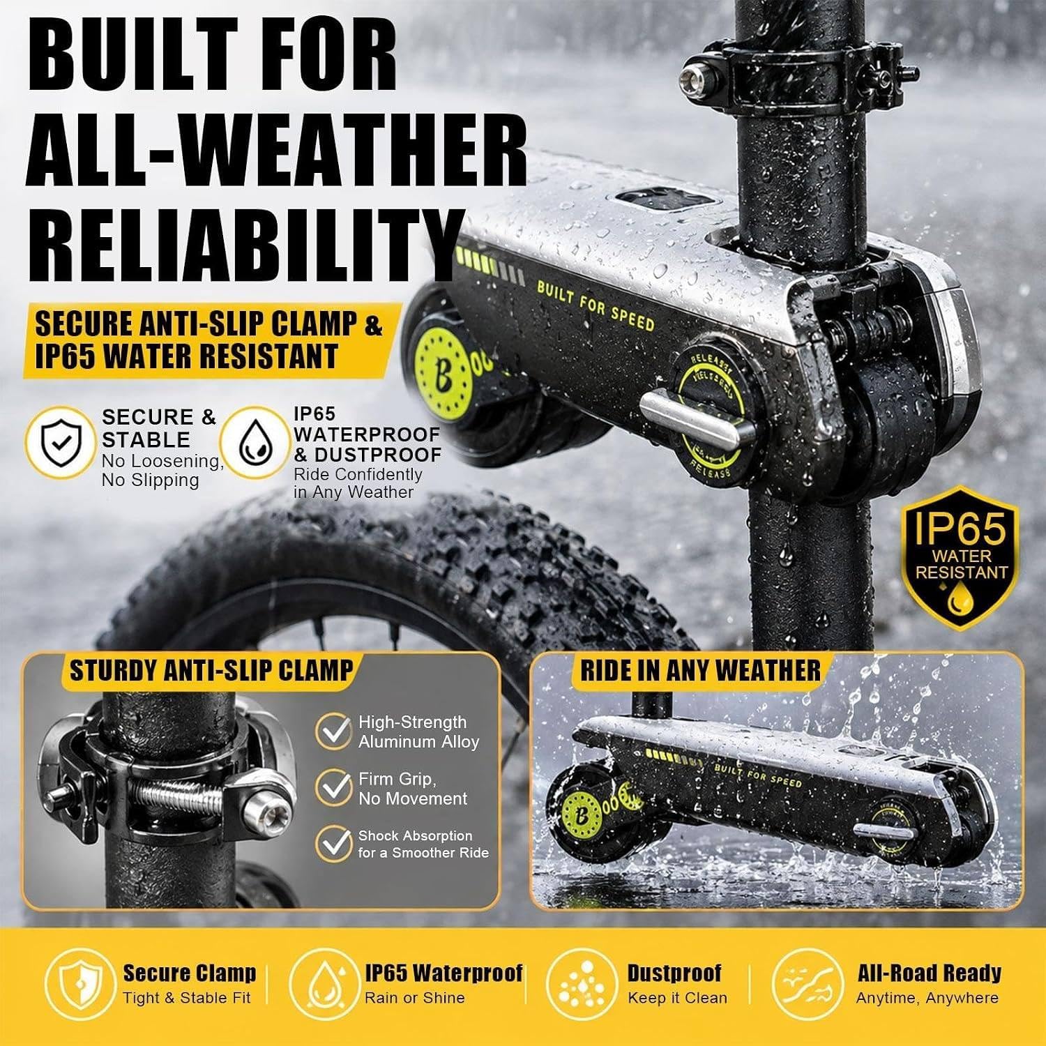Kit Conversione Bici Elettrica 200W, Booster Leggero con Controllo App Green